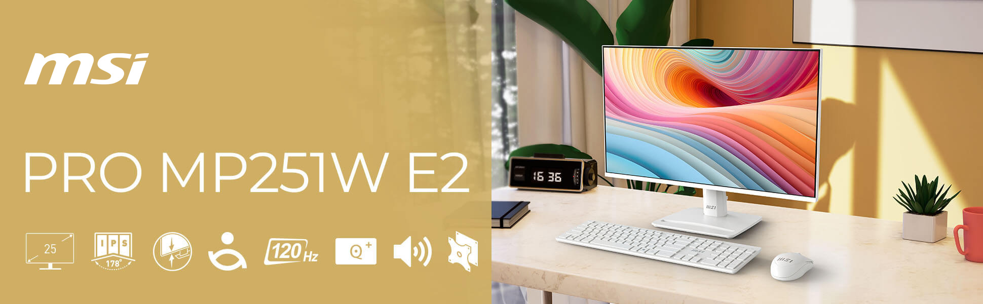PRO MP251W E2 | Best 120Hz PerfectEdge Monitor for Work and